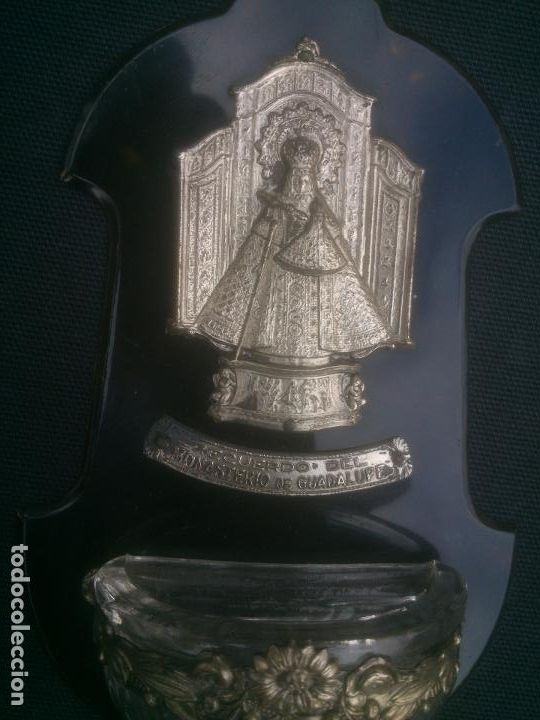 Antig&uuml;edades: PEQUE&Ntilde;A BENDITERA MONASTERIO DE GUADALUPE. - Foto 2