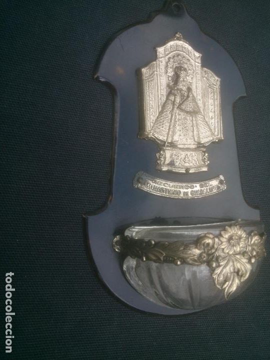 Antig&uuml;edades: PEQUE&Ntilde;A BENDITERA MONASTERIO DE GUADALUPE. - Foto 4