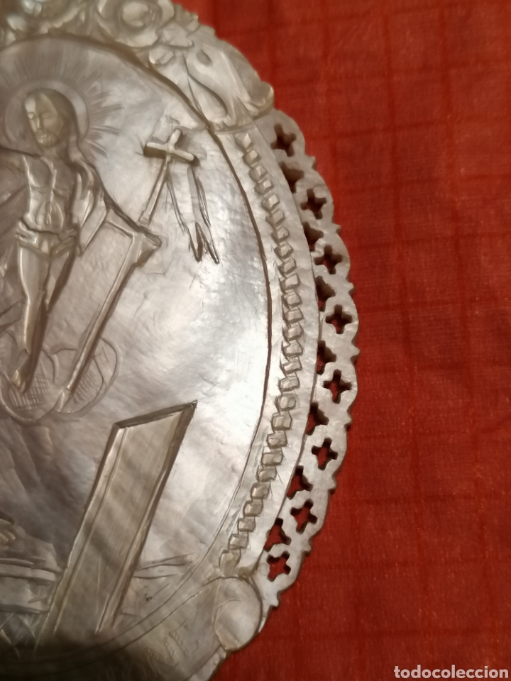 Antig&uuml;edades: MEDALL&Oacute;N DE N&Aacute;CAR TALLADO - Foto 5
