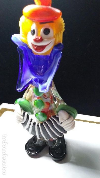 Antig&uuml;edades: PAYASO DE CRISTAL DE MURANO - Foto 1