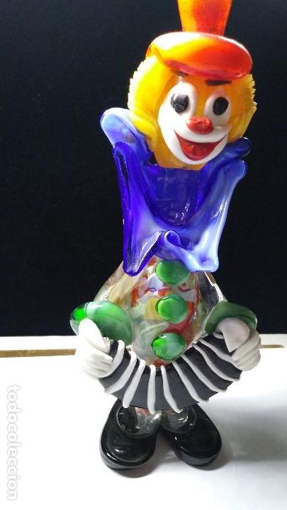 Antig&uuml;edades: PAYASO DE CRISTAL DE MURANO - Foto 2