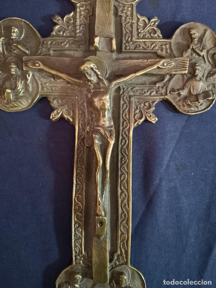 Antig&uuml;edades: CRUZ CRISTIANA EN BRONCE - Foto 3