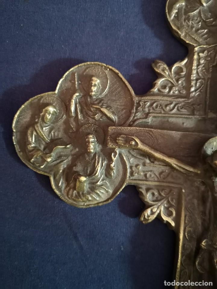 Antig&uuml;edades: CRUZ CRISTIANA EN BRONCE - Foto 4