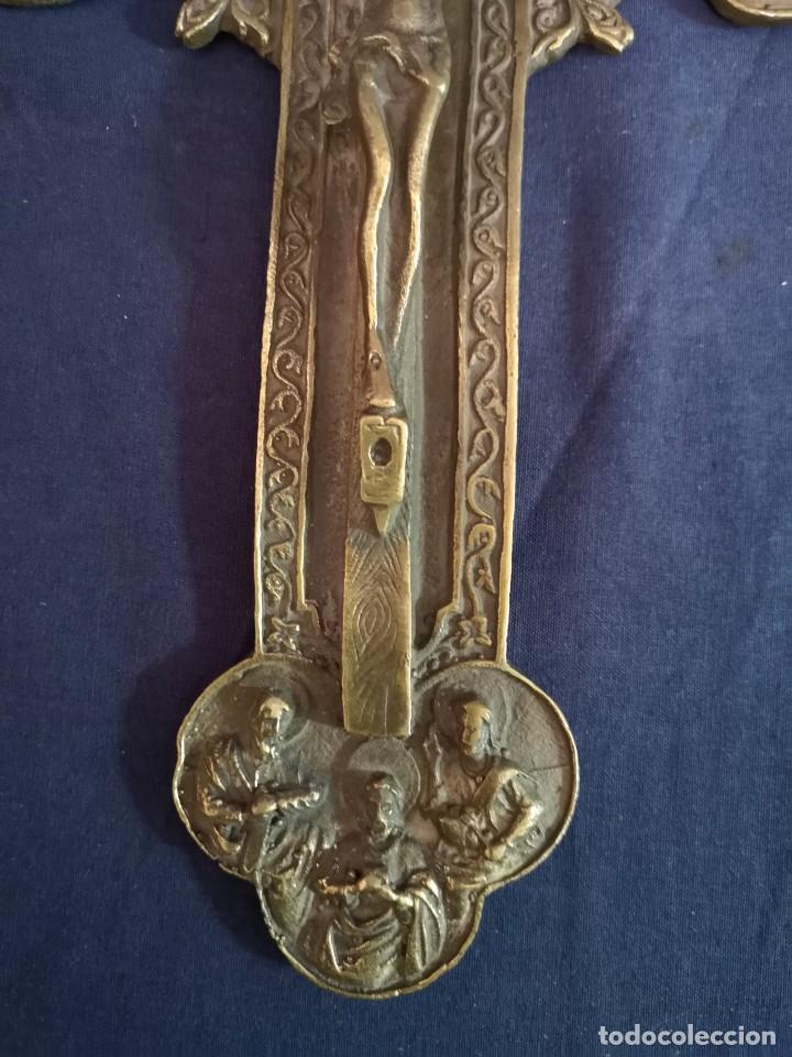Antig&uuml;edades: CRUZ CRISTIANA EN BRONCE - Foto 7
