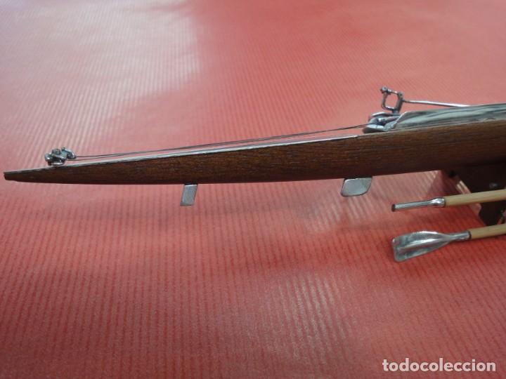 Antig&uuml;edades: Piragua en madera y plata de ley - Foto 7