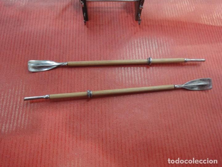 Antig&uuml;edades: Piragua en madera y plata de ley - Foto 9