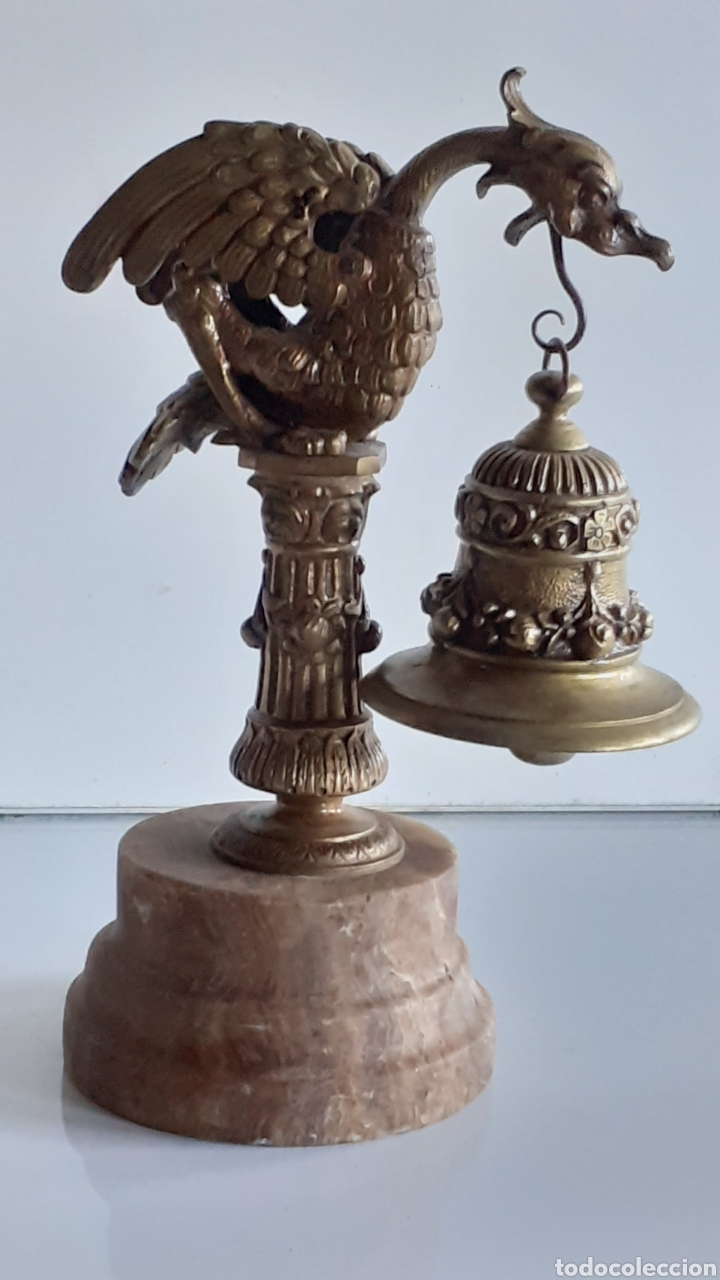 Antig&uuml;edades: CAMPANA DE BRONCE DORADO - Foto 2