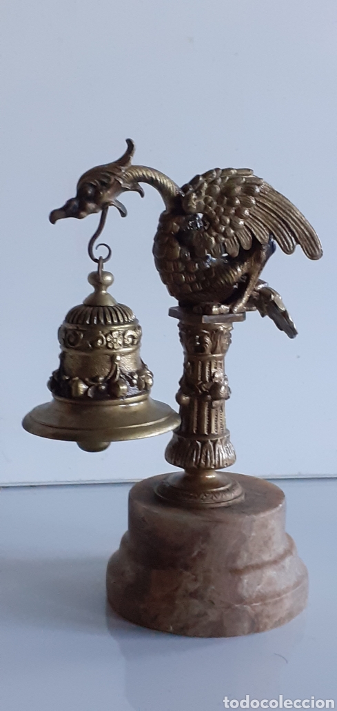 Antig&uuml;edades: CAMPANA DE BRONCE DORADO - Foto 3