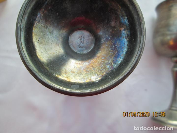 Antig&uuml;edades: PAREJA DE COPAS KIRK SILVERPLATE SPAIN. - Foto 3