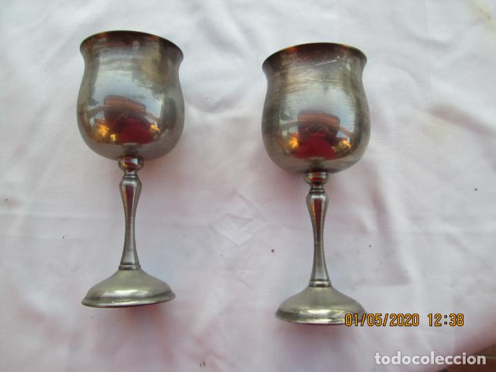 Antig&uuml;edades: PAREJA DE COPAS KIRK SILVERPLATE SPAIN. - Foto 1