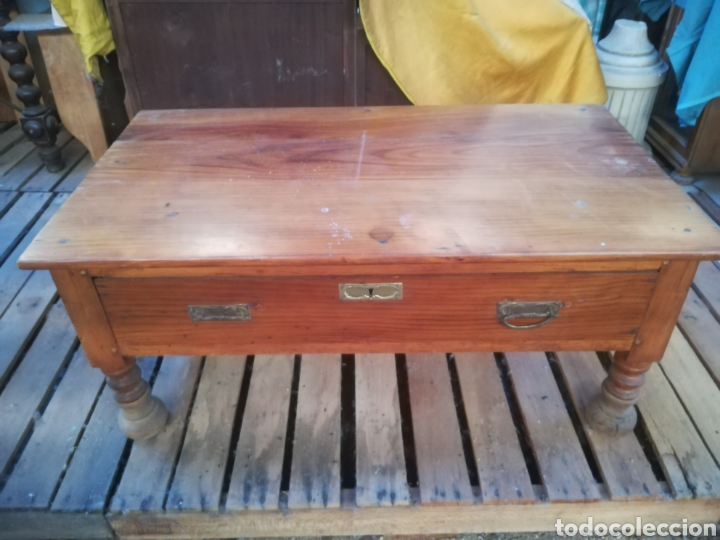 Antig&uuml;edades: Mesa r&uacute;stica de pino - Foto 2