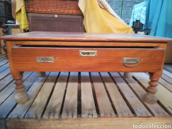 Antig&uuml;edades: Mesa r&uacute;stica de pino - Foto 1