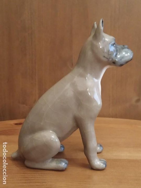 Antig&uuml;edades: PERRO BOXER PORCELANA - Foto 2