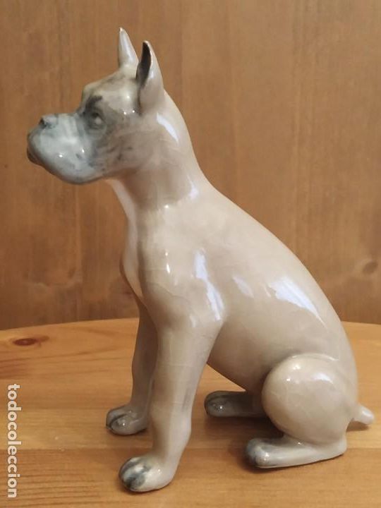 Antig&uuml;edades: PERRO BOXER PORCELANA - Foto 5