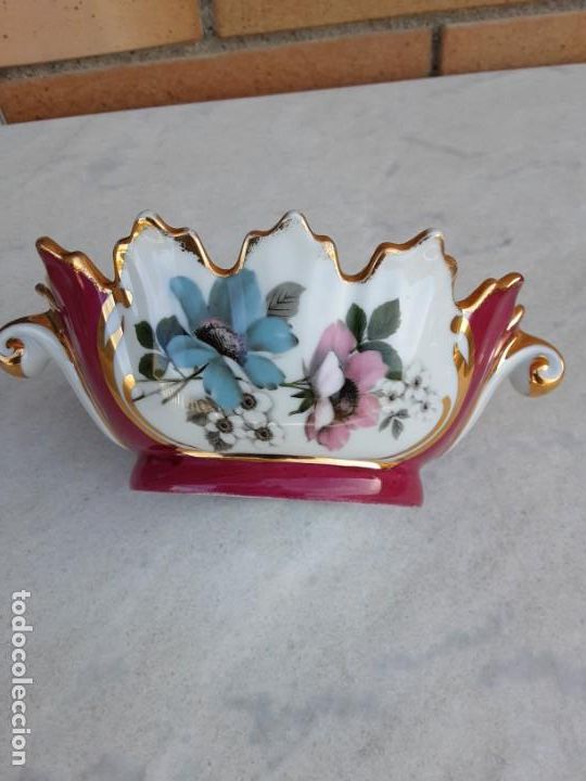 Antig&uuml;edades: Peque&ntilde;o centro de mesa Limoges - Foto 2