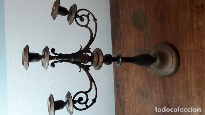 Antig&uuml;edades: Pareja candelabros - Foto 4
