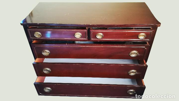 Antig&uuml;edades: COMODA IMPERIO MADERA CAOBA - Foto 6
