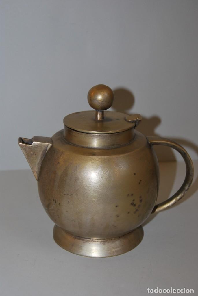 Antiguidades: PRECIOSA TETERA ART DECO - CAFETERA - METAL - A&Ntilde;OS 20-30