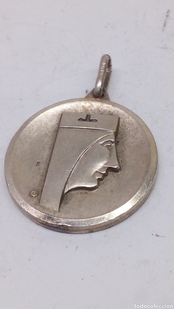 Antig&uuml;edades: Medalla de plata religiosa - Foto 2