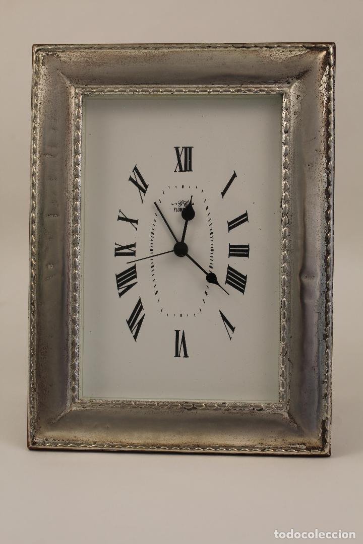 Antig&uuml;edades: reloj quart en plata de ley marca cambau - Foto 2