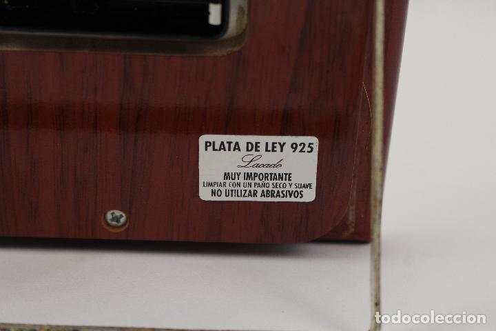 Antig&uuml;edades: reloj quart en plata de ley marca cambau - Foto 4