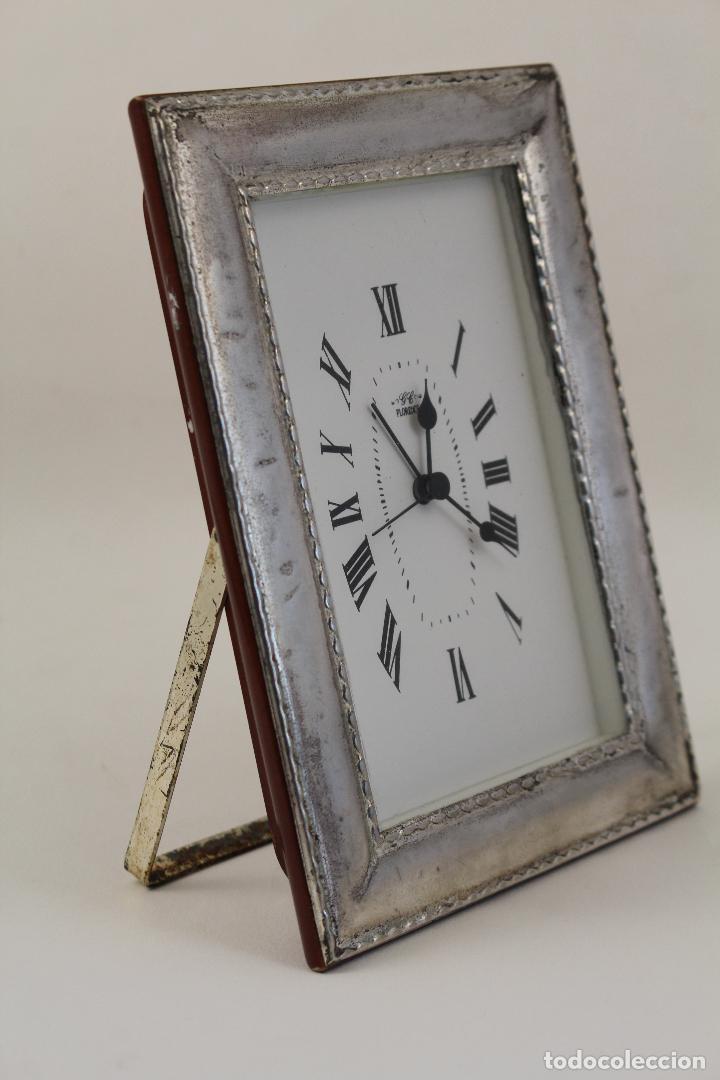 Antig&uuml;edades: reloj quart en plata de ley marca cambau - Foto 6