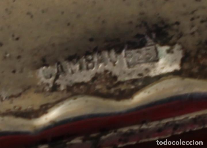 Antig&uuml;edades: reloj quart en plata de ley marca cambau - Foto 9