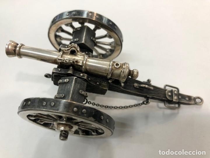 Antig&uuml;edades: Miniatura de ca&ntilde;on de plata de ley - Foto 5