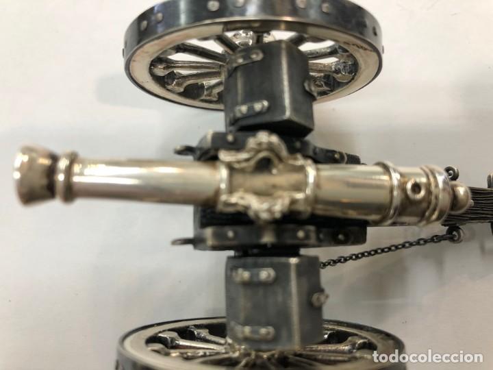 Antig&uuml;edades: Miniatura de ca&ntilde;on de plata de ley - Foto 6