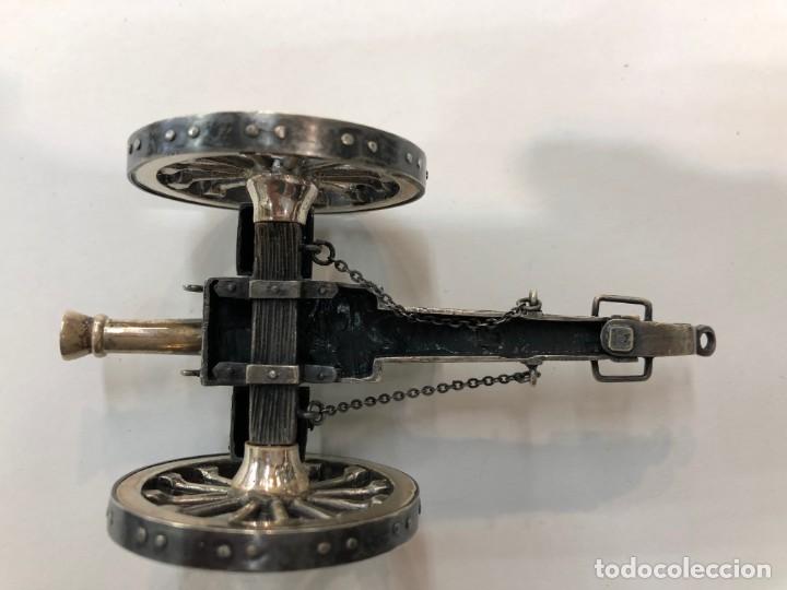 Antig&uuml;edades: Miniatura de ca&ntilde;on de plata de ley - Foto 7