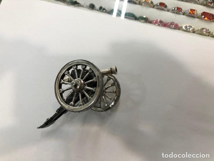 Antig&uuml;edades: Miniatura de ca&ntilde;on de plata de ley - Foto 8