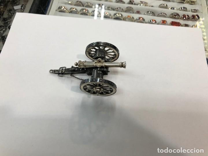 Antig&uuml;edades: Miniatura de ca&ntilde;on de plata de ley - Foto 9