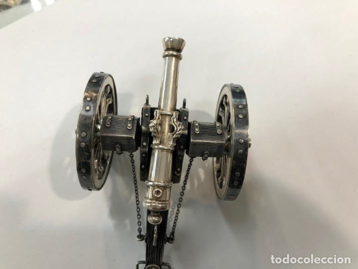 Antig&uuml;edades: Miniatura de ca&ntilde;on de plata de ley - Foto 12