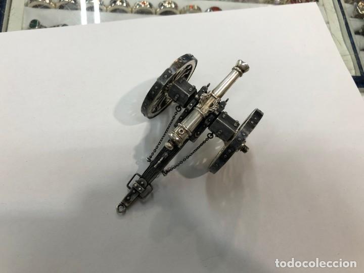 Antig&uuml;edades: Miniatura de ca&ntilde;on de plata de ley - Foto 16