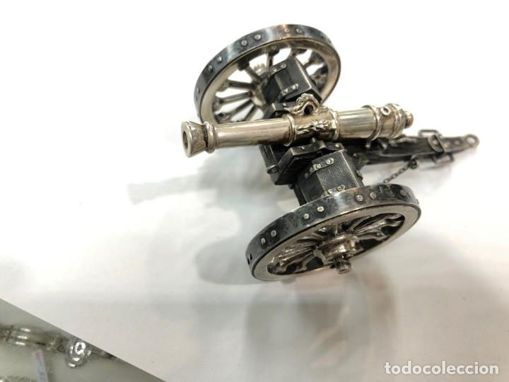 Antig&uuml;edades: Miniatura de ca&ntilde;on de plata de ley - Foto 15