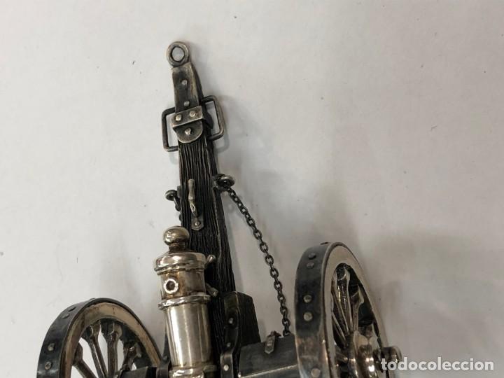 Antig&uuml;edades: Miniatura de ca&ntilde;on de plata de ley - Foto 18