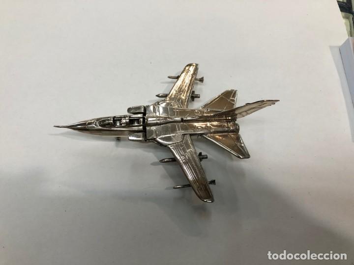 Antig&uuml;edades: Miniatura de avi&oacute;n Tornado en plata de ley - Foto 1