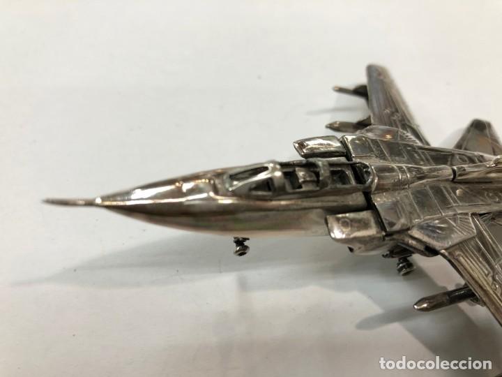 Antig&uuml;edades: Miniatura de avi&oacute;n Tornado en plata de ley - Foto 3