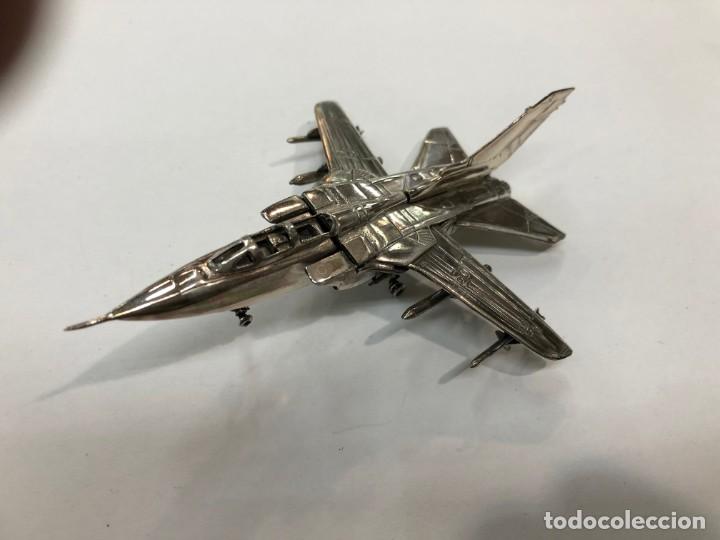 Antig&uuml;edades: Miniatura de avi&oacute;n Tornado en plata de ley - Foto 5