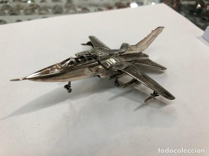 Antig&uuml;edades: Miniatura de avi&oacute;n Tornado en plata de ley - Foto 11