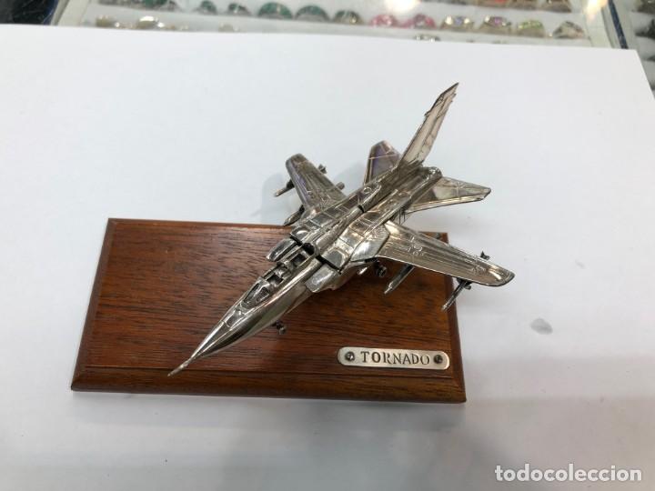 Antig&uuml;edades: Miniatura de avi&oacute;n Tornado en plata de ley - Foto 12