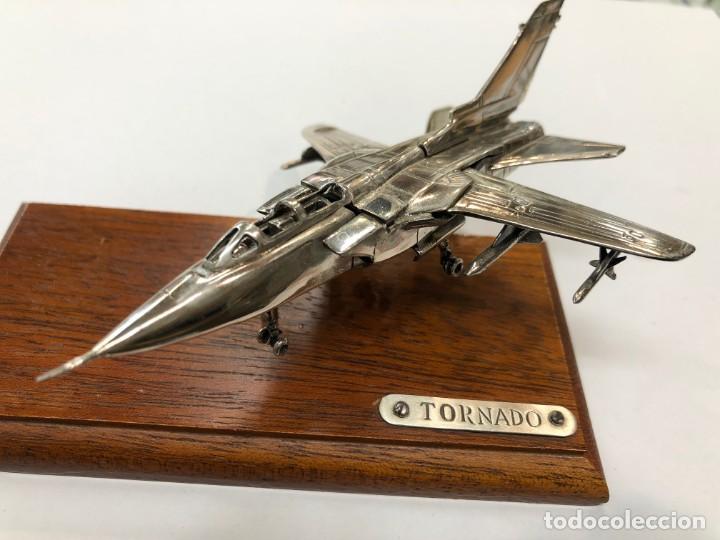 Antig&uuml;edades: Miniatura de avi&oacute;n Tornado en plata de ley - Foto 13