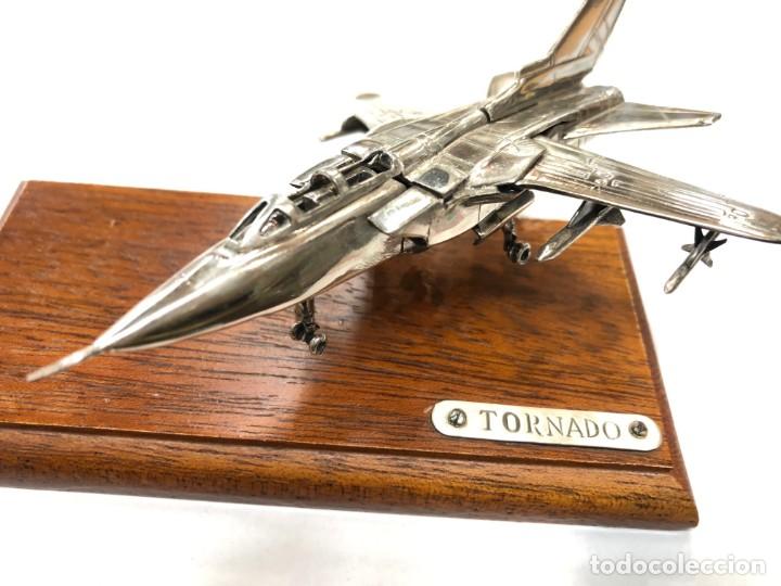 Antig&uuml;edades: Miniatura de avi&oacute;n Tornado en plata de ley - Foto 14