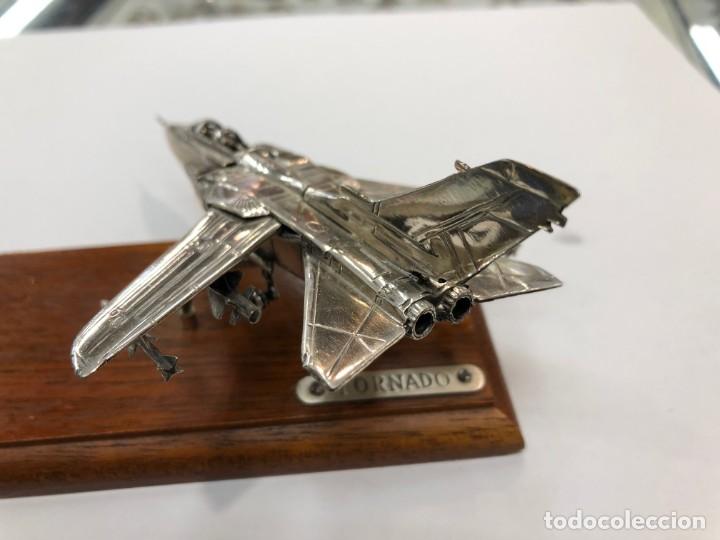 Antig&uuml;edades: Miniatura de avi&oacute;n Tornado en plata de ley - Foto 15
