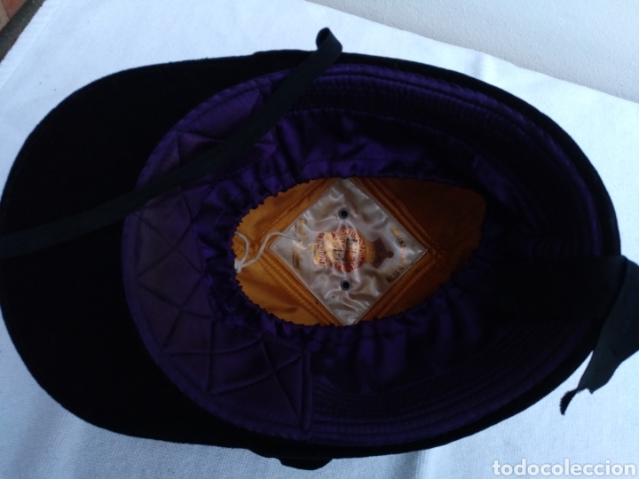 Antig&uuml;edades: CASCO DE EQUITACION INGL&Eacute;S - Foto 4