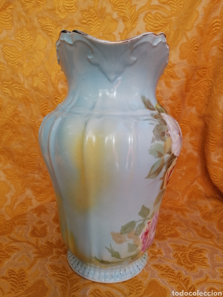 Antig&uuml;edades: GRAN JARRA ANTIGUA LIMOGES PINTADA - Foto 3