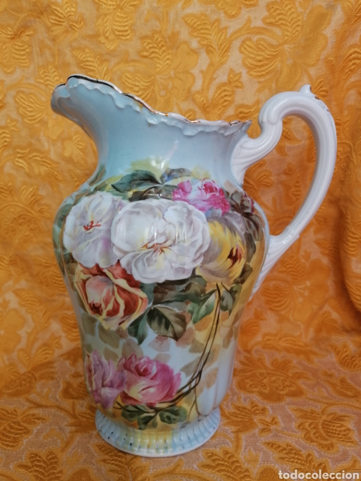 Antig&uuml;edades: GRAN JARRA ANTIGUA LIMOGES PINTADA - Foto 15