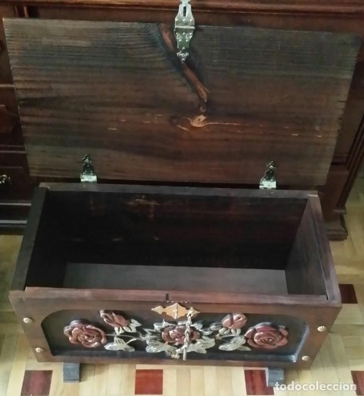 Antig&uuml;edades: CAJA DE MADERA - Foto 3
