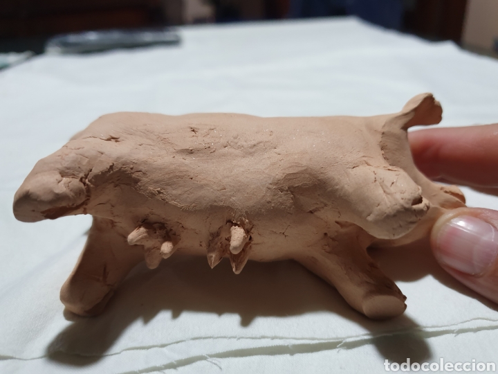 Antig&uuml;edades: COCHINA REALIZADA EN TERRACOTA - Foto 3