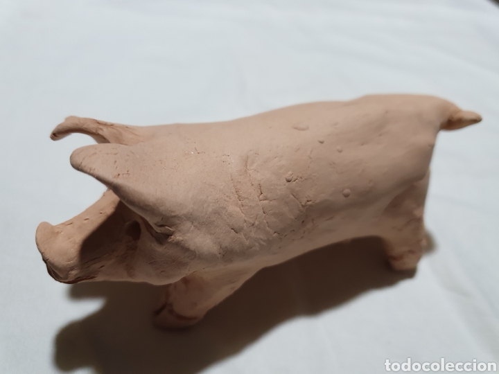 Antig&uuml;edades: COCHINA REALIZADA EN TERRACOTA - Foto 1